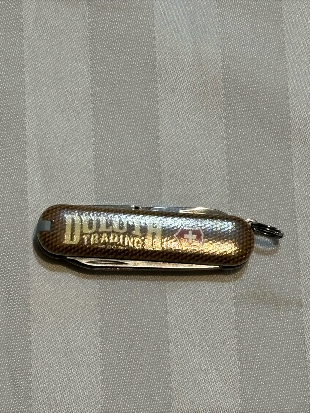 Duluth Trading Co. Small Brown Swiss Army Knife (Good Condition)